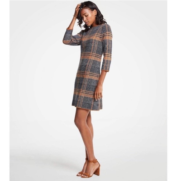 Ann Taylor Dresses & Skirts - Ann Taylor- Plaid sweater dress